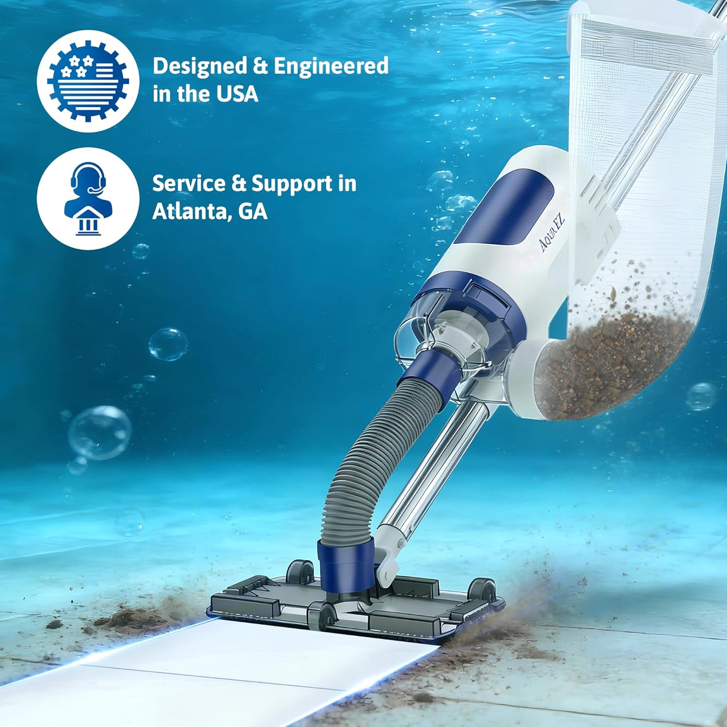 RPV901 Ultra-Powerful Rechargeable Pool Vacuum – Cordless, Consistent Runtime, W