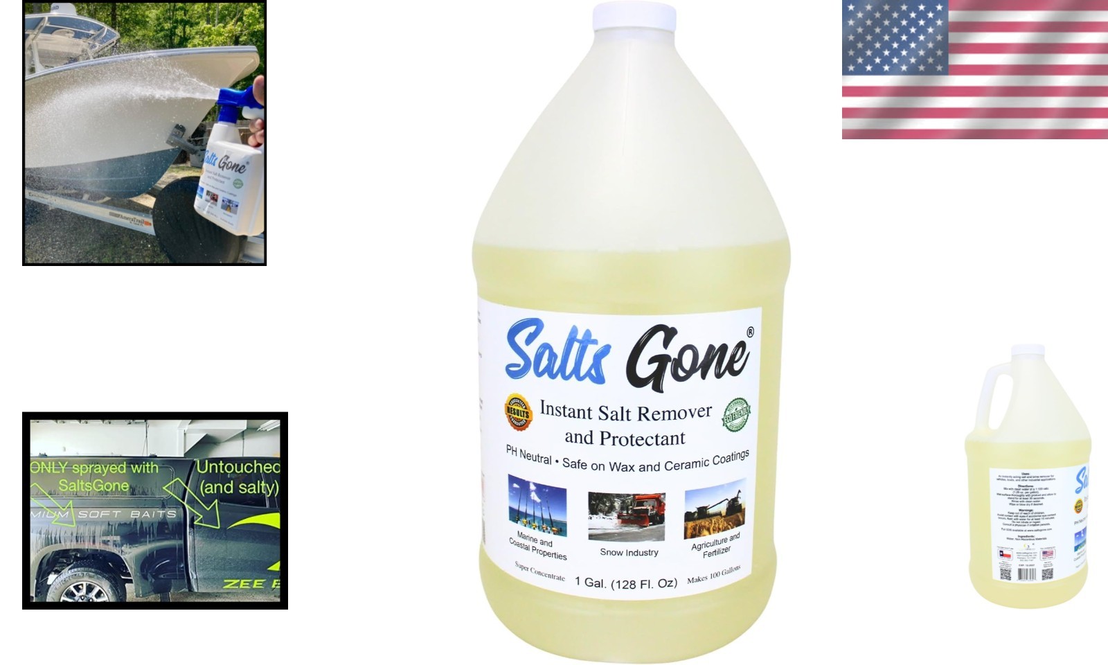 Fast-Acting 1 Gallon Salt Removal Spray – Safe on Ceramic & Wax Coatings