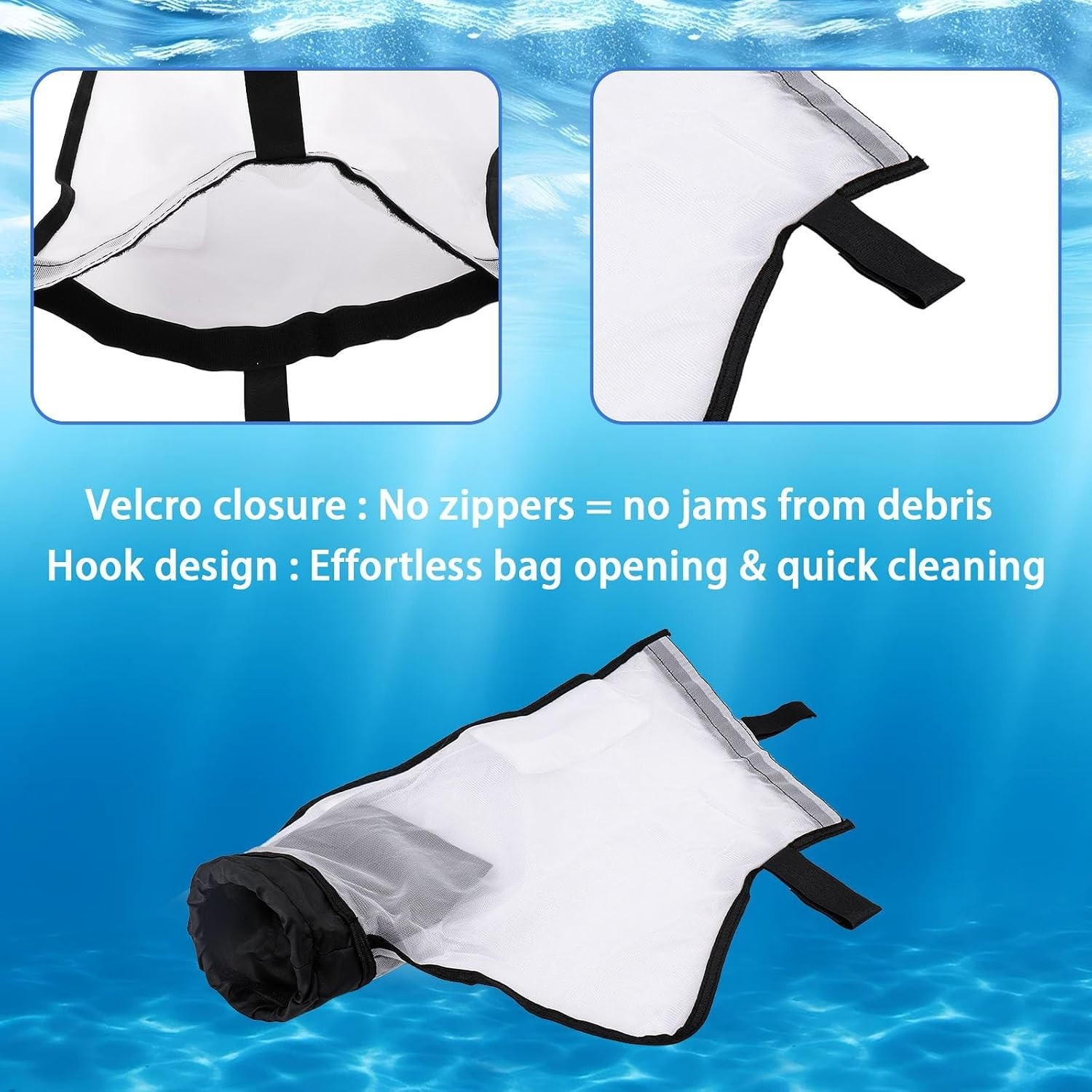 Racer Pool Cleaner Bag for Pentair , 360228, LS360330 with Hook & Loop Fasten…