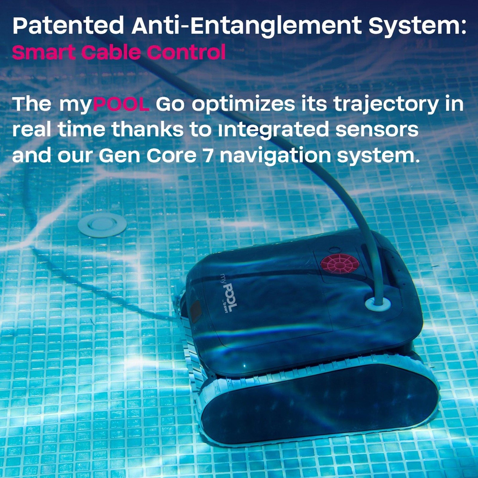 BWT MyPool Go Robotic Pool Cleaner RU2N-NOY0-GOO70