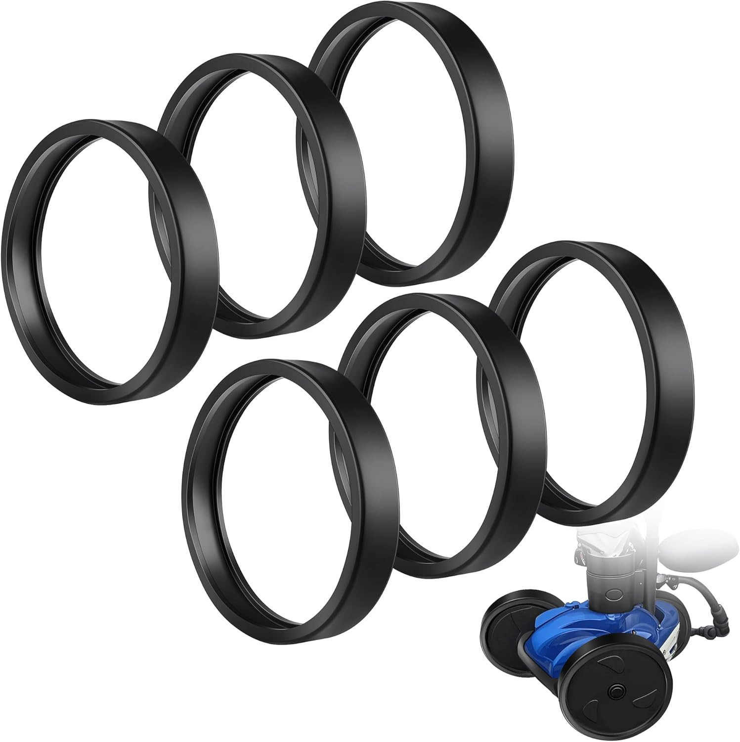 6 Pcs Pool Cleaner All Purpose Tire Replacement Part Compatible with Polaris