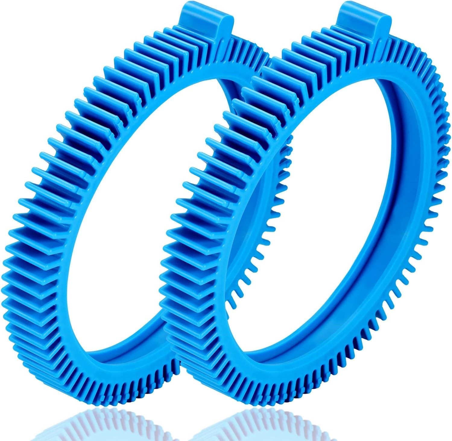 2-Pack Heavy Duty Blue Front Tires for 2X & 4X Pool Cleaners – Easy Install