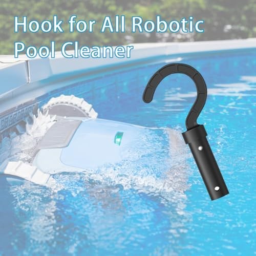 Pool Hooks for Poles Hook for Robotic Pool Cleaner Pool Pole Hooks 1 Pack Black