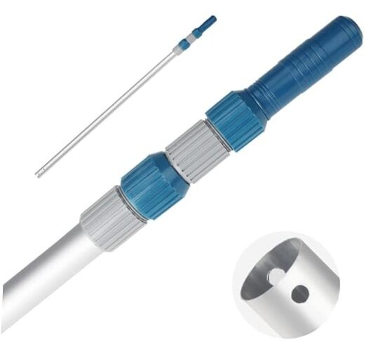 Professional 12 Foot Telescopic Aluminum Swimming Pool Pole – Attach 12ft