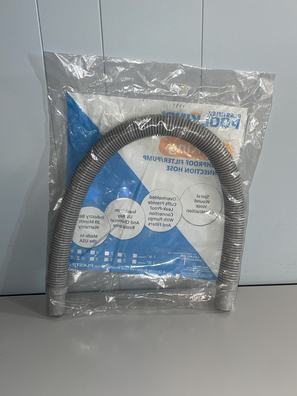 Plastiflex Deluxe FloKing Swimming Pool Filter Connection Hose – 3&prime; x 1.25&Prime;