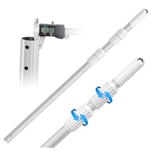 UPGRADED Pool Pole 15 Foot Telescopic Swimming Pool Poles,Telescopic 15 Feet