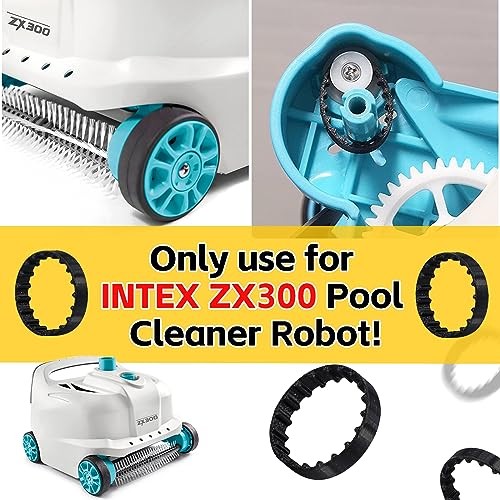 5 Pcs Replacement Belts for INTEX ZX300 Automatic Pool Cleaner Robot Belt Kit is