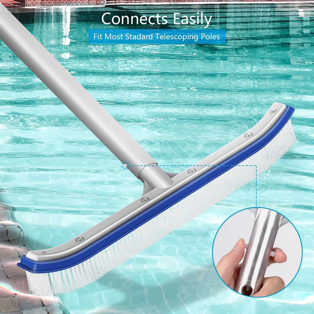 Heavy Duty 18&Prime; Strong Aluminium Swimming Pool Wall Tiles & Floors Cleaning Brush