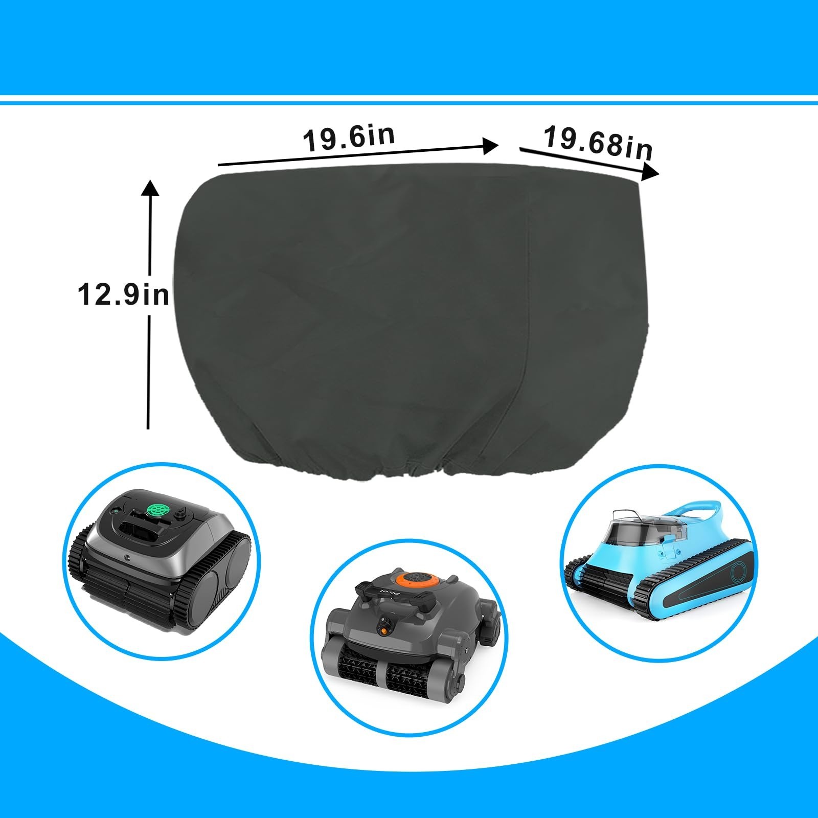 Robotic Pool Cleaner Cover – Waterproof, UV Resistant, Fits Above & Inground Vac