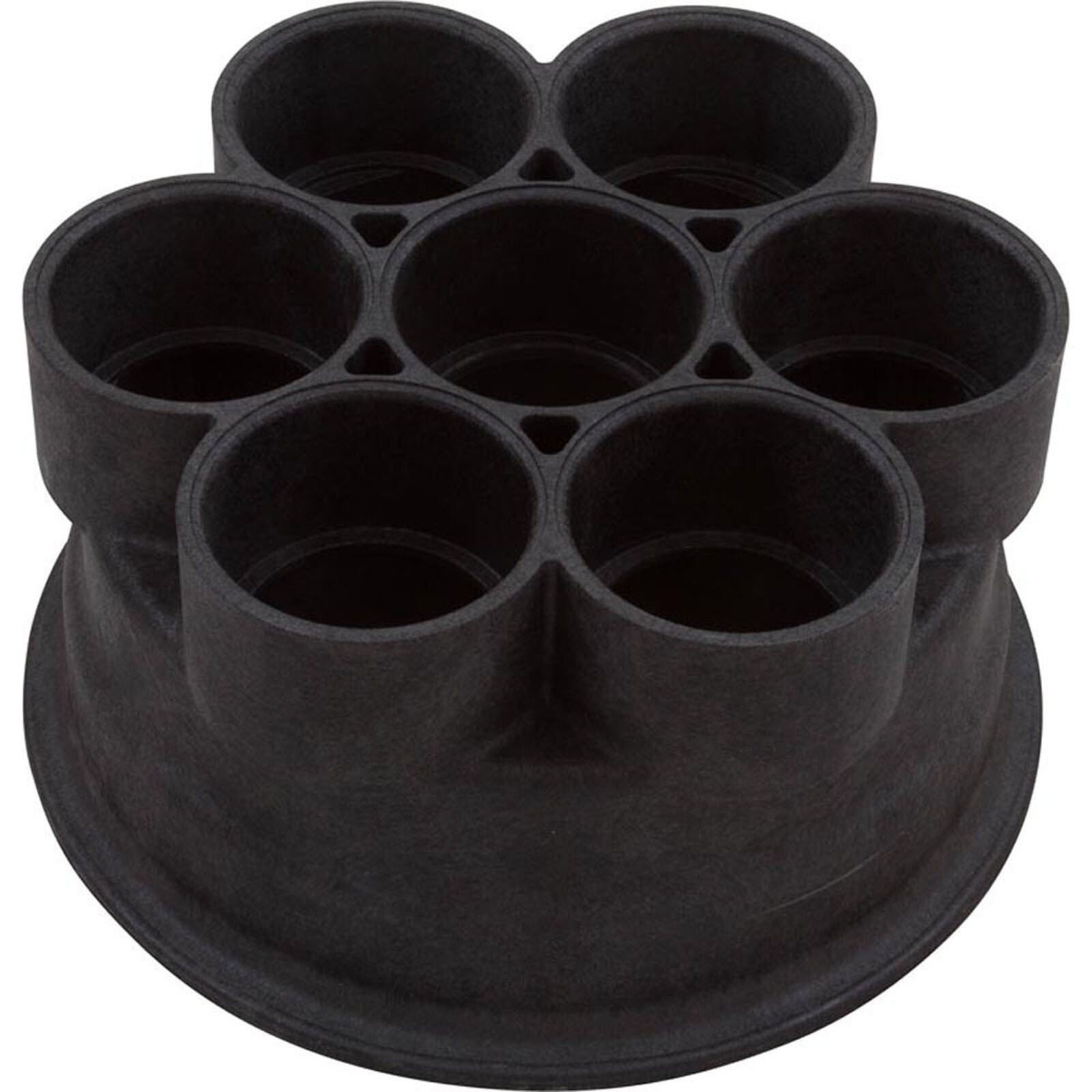 Base, Paramount Water Valve, 6 Port, 2&Prime; Black