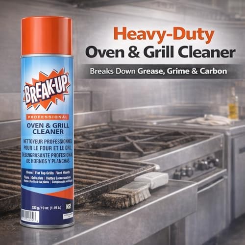 Break-Up Professional Oven & Grill Heavy Duty Grease Remover Pack of 1 Cleaner