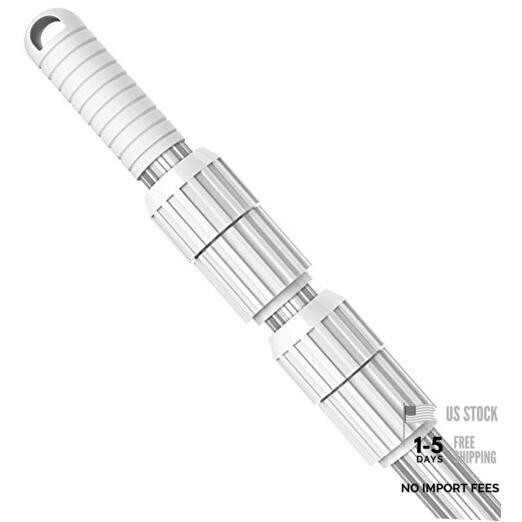 Professional 15 Foot Swimming Pool Pole Telescopic Aluminum Fits Pool 15 feet