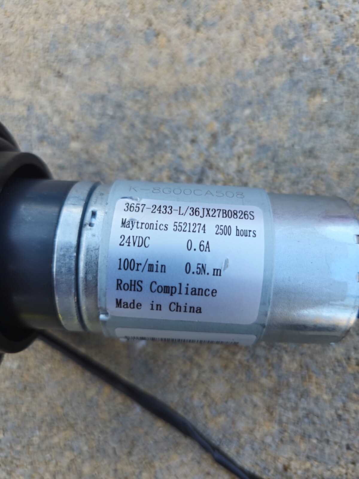 *TESTED* Maytronics Drive Motor 5521274 24V 100RPM Dolphin Pool Robot