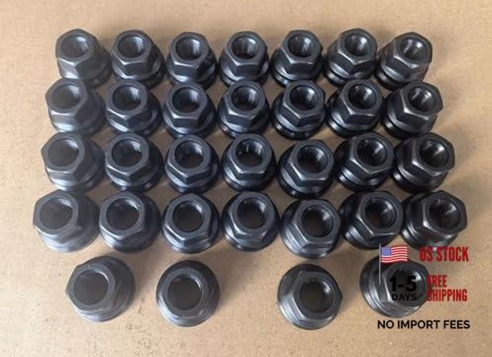 pcs M14*2 Factory Style Open-end Flange Flat Lug Nuts 611-196 Replacement 32