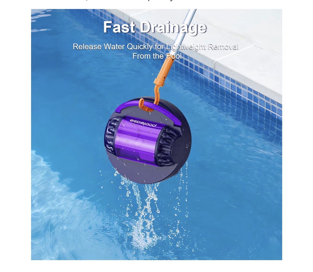 Poolease X1 Robotic Above Ground, Pool Automatic Cordless Pool Cleaner