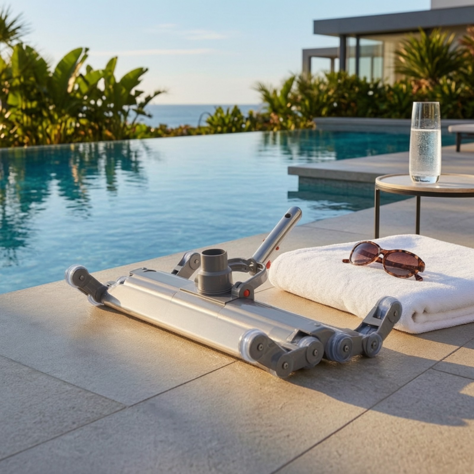 Pool Vacuum Head with Wheels Weighted Pool Vacuum Head Slim Design