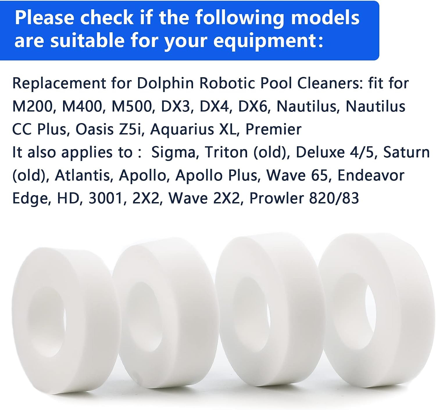 Pool Cleaner Climbing Rings for Dolphin Maytronics Nautilus Robotic Replacement