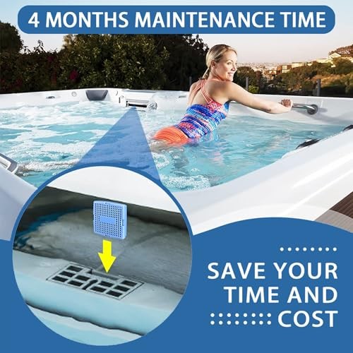 2 Pack Hot Tub Mineral Cartridge, Silver Ion Freshwater Salt System 2 – Pack