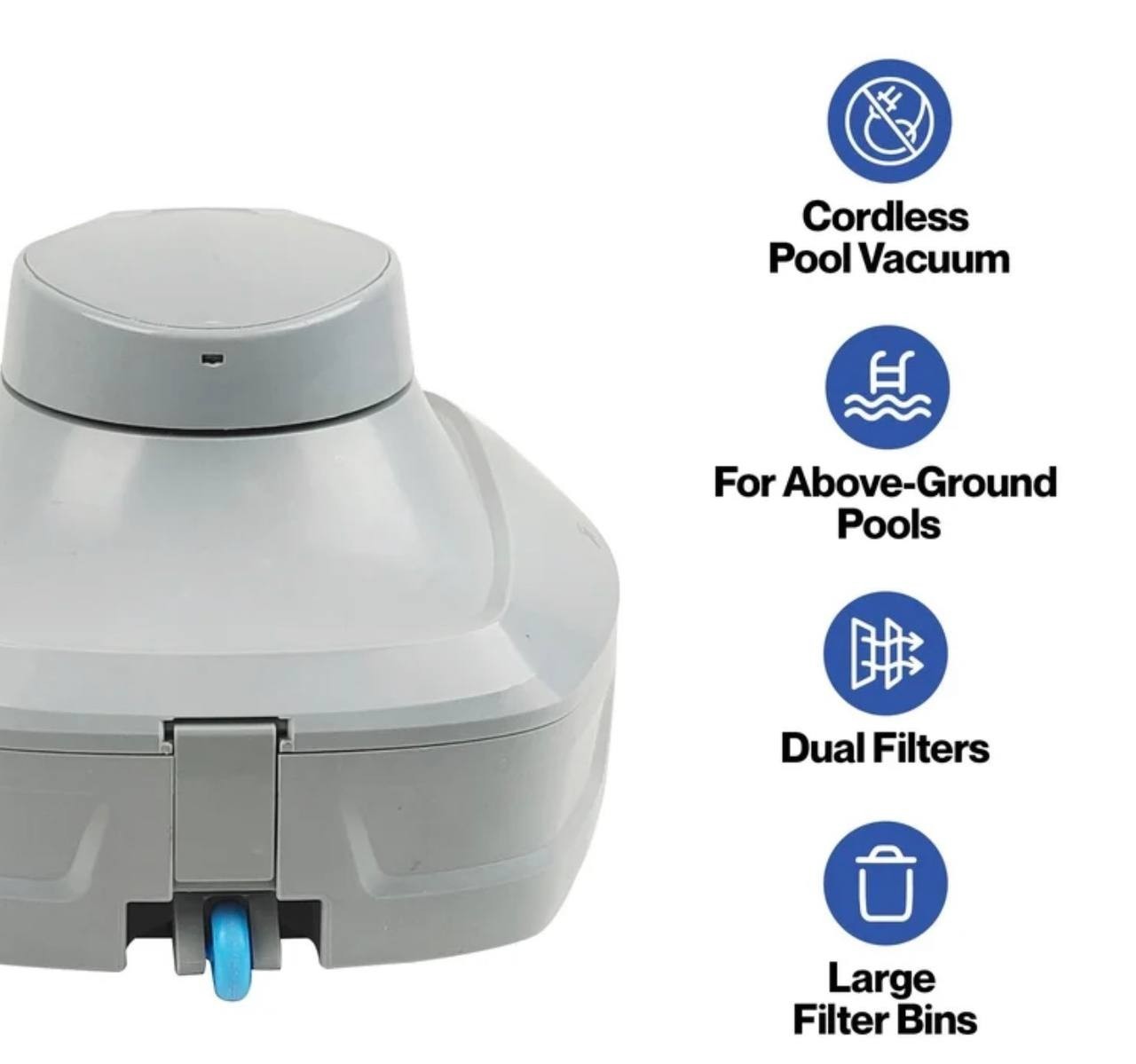 Core Innovations Robotic Pool Vacuum Cleaner CRPV750 Rechargeable 45Min 2x2L