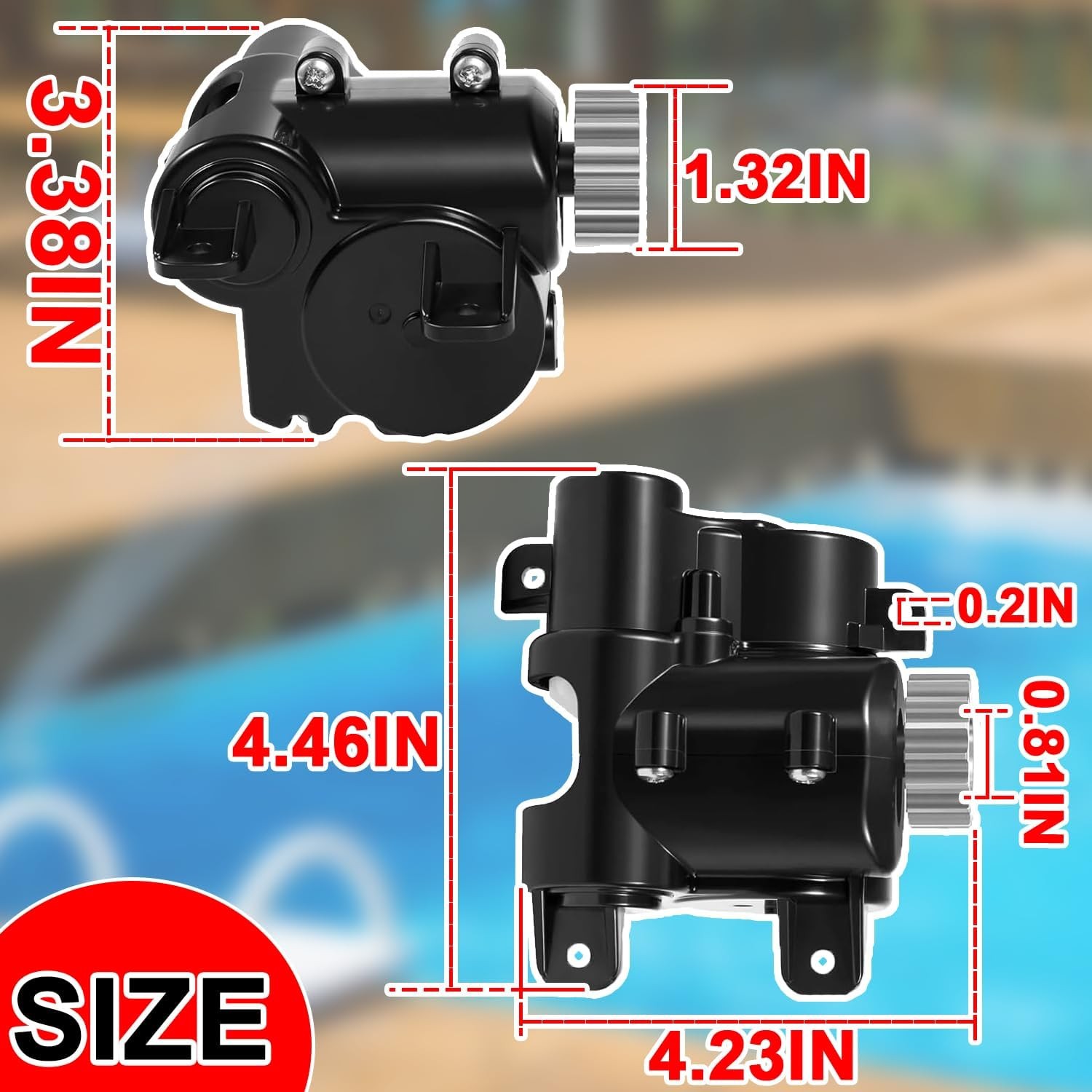 R0837300 Gearbox Assembly for Polaris Qua*ttro P40/Sport Pressure Pool Cleaner-