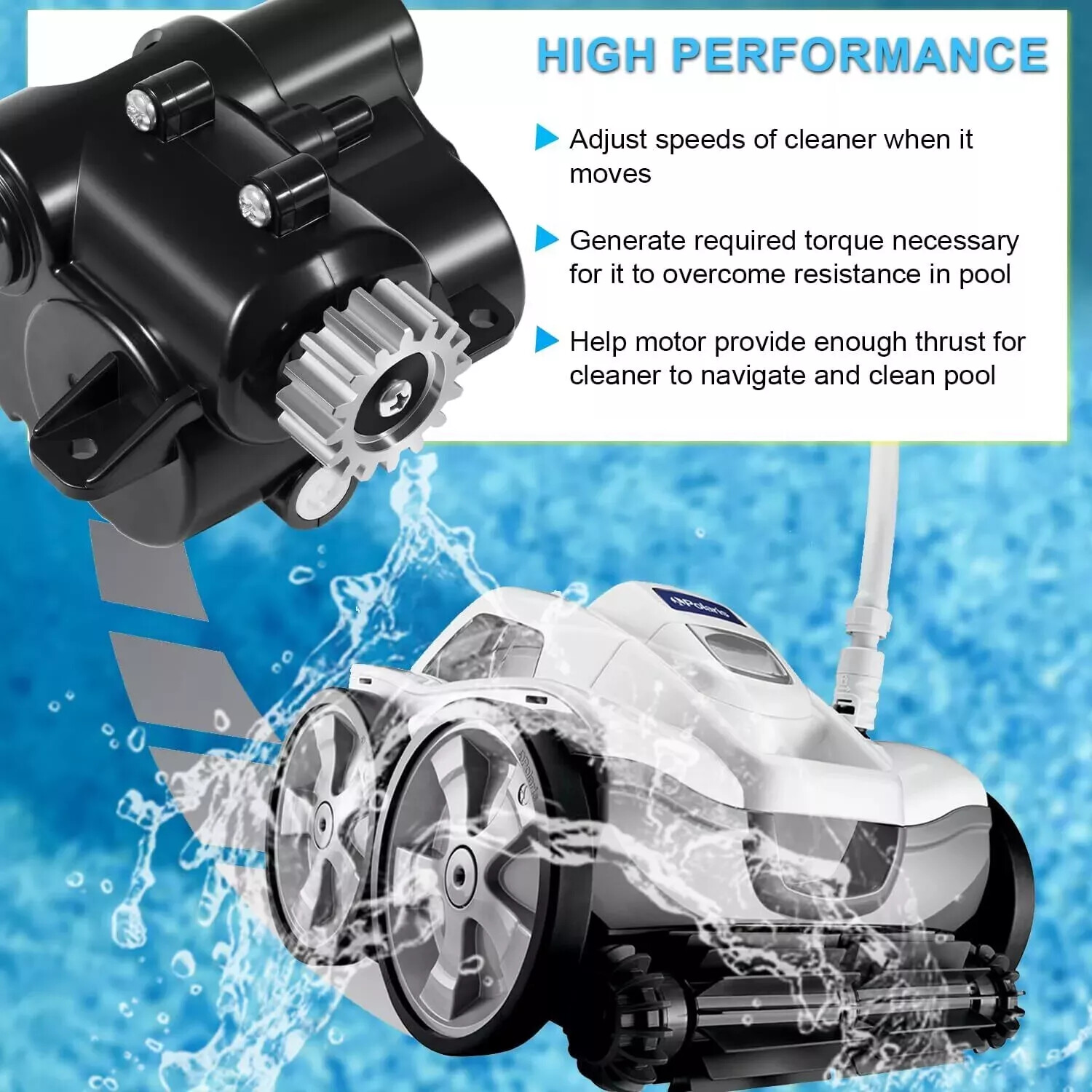R0837300 Gearbox Assembly Fit for Polaris Quattro P40/Sport Pool Cleaner