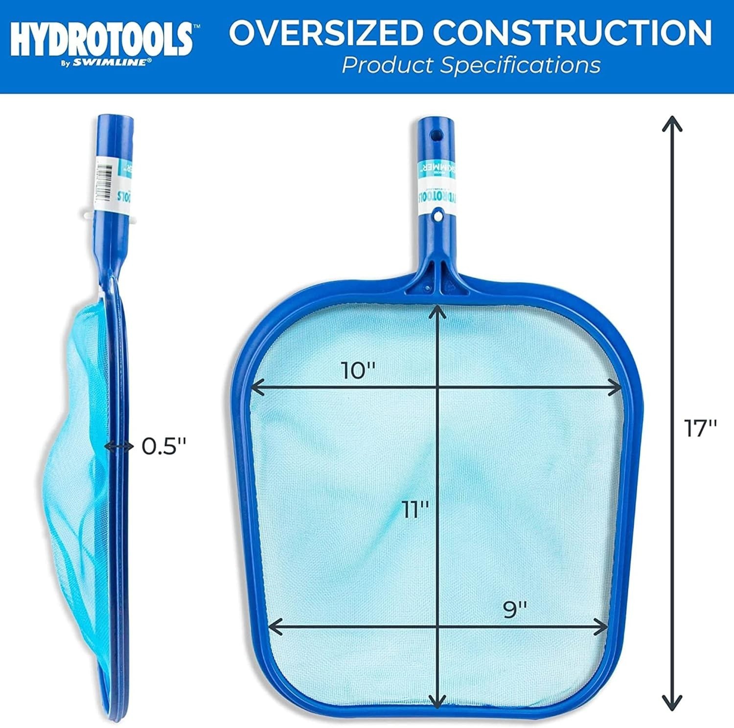 Ultra-Fine Mesh Leaf Skimmer Head – Heavy-Duty Cleaner for Pools and Hot Tubs