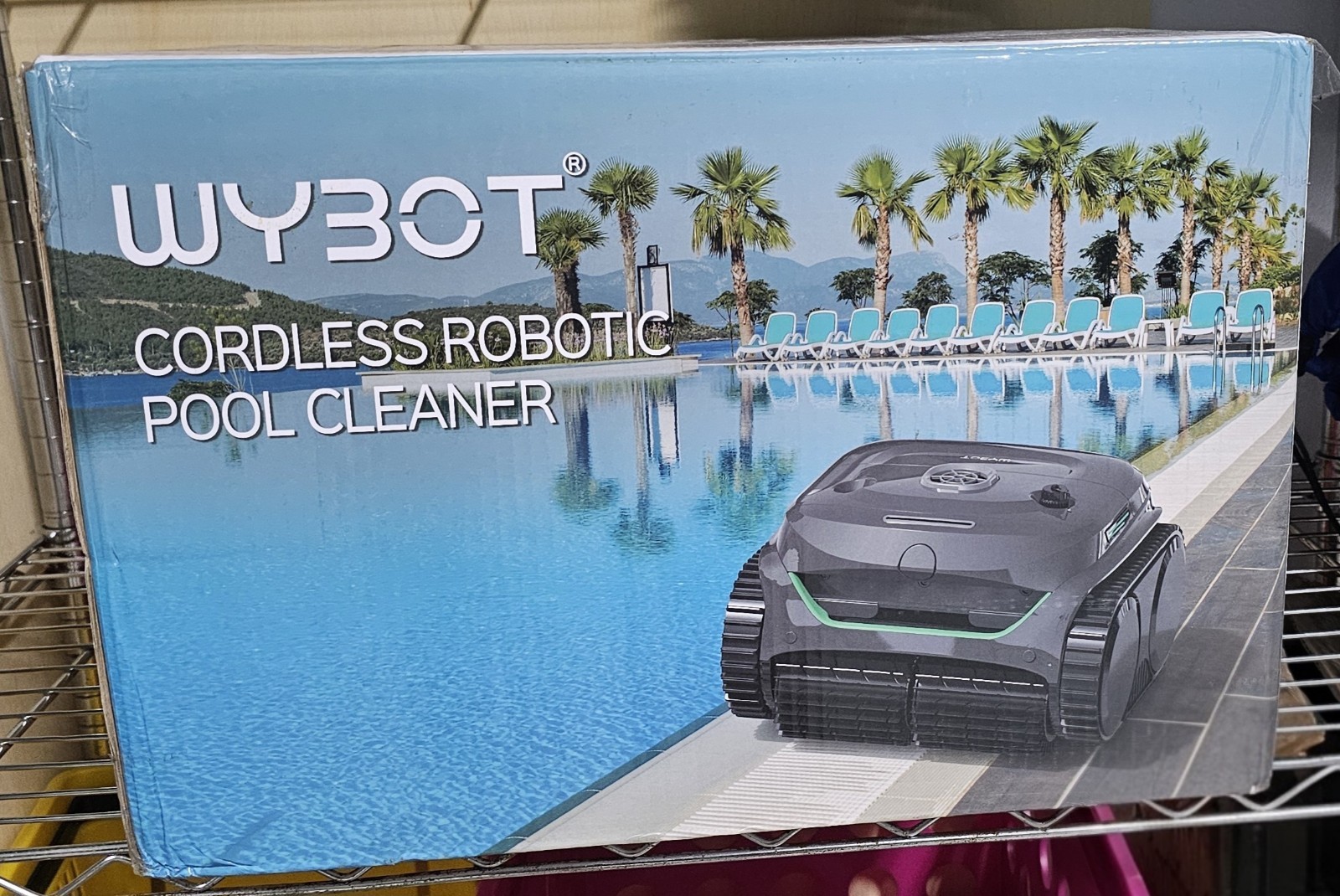 WYBOT C2 Cordless Robotic Pool Cleaner New Sealed 2152 Sq Ft App Control