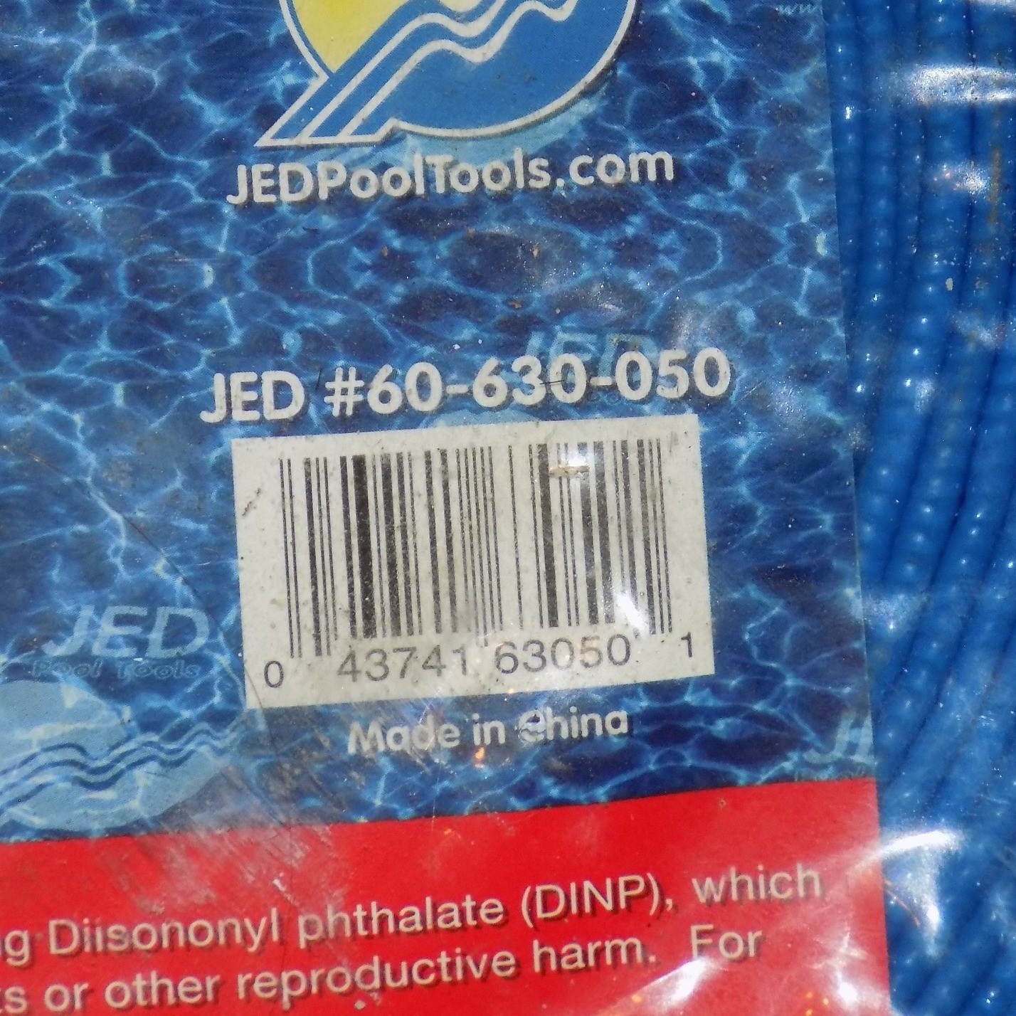 JED Pool Tools Backwash Hose Unisex 1-1/2&Prime;x50&prime; Blue New 60-630-050 Heavy Duty