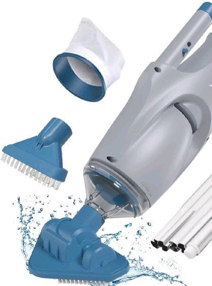 KOKIDO XTROVAC 110 Cordless Handheld Pool Vacuum with Dual Brushes