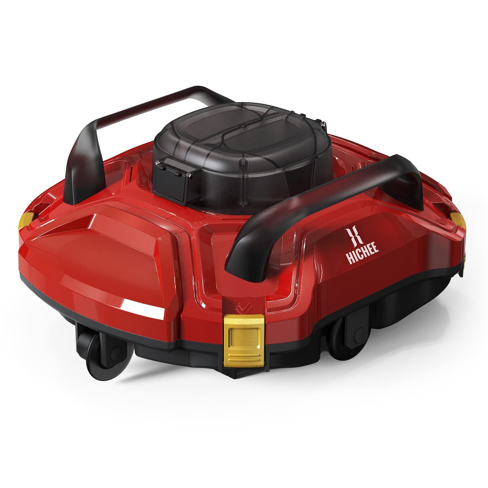 HICHEE P1 CORDLESS AUTOMATIC POOL CLEANER FOR POOLS UP TO 900 SQ. FT – RED/BLACK