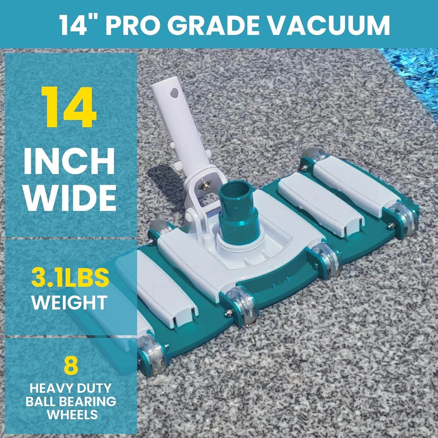 Professional 1-1/2-Inch X 40-Feet Swimming Pool Vacuum Hoses and Weighted Rotata