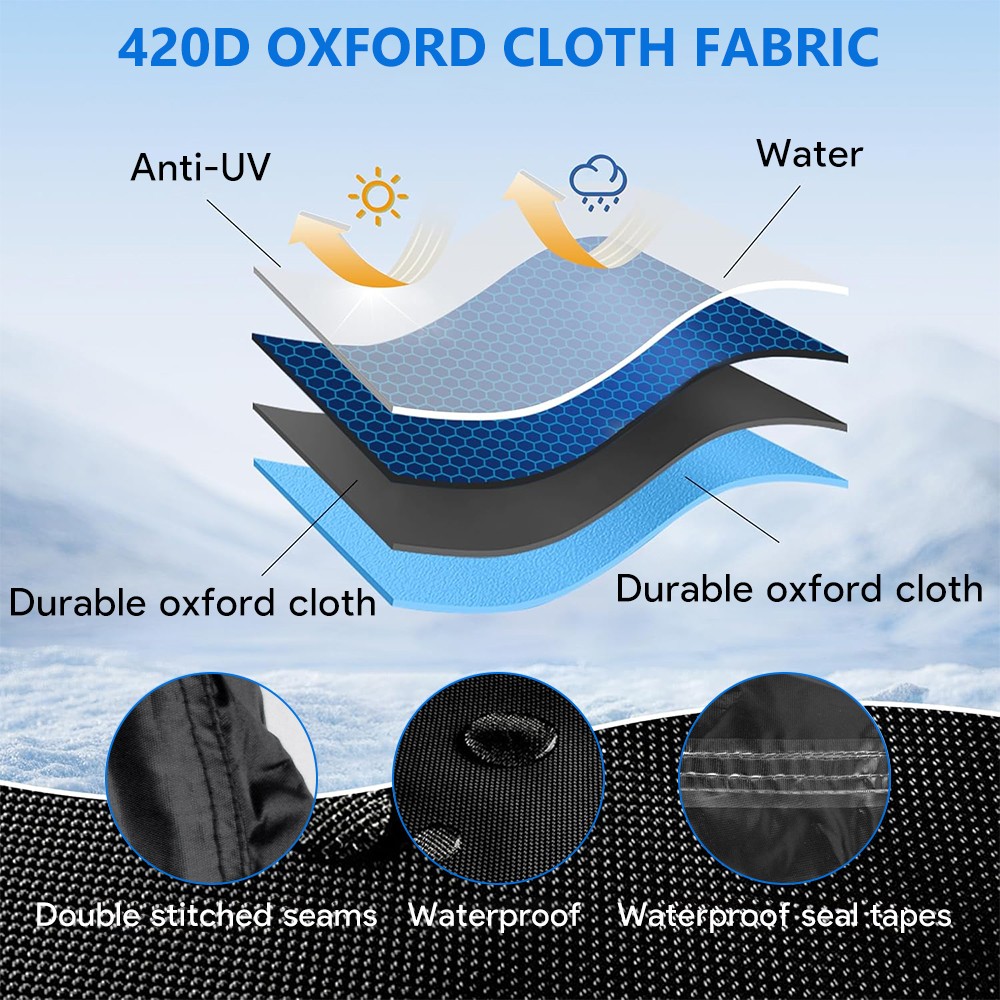 Outdoor Robotic Pool Cleaner Caddy Cover 420D Waterproof Dustproof Protector