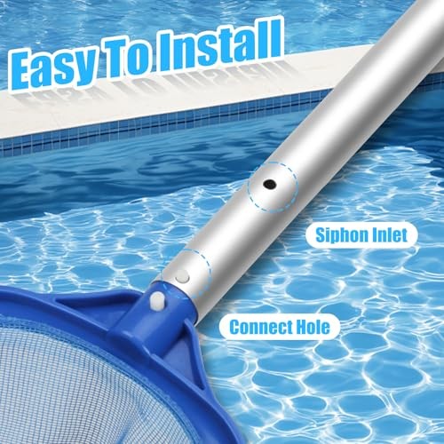 Professional 12 Foot Telescopic Aluminum Swimming Pool Pole – Attach 12ft