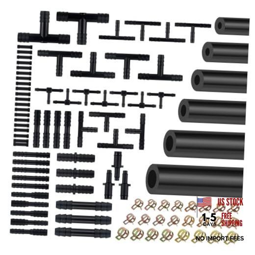 6PCS 5Ft Silicone Vacuum Hose Automotive Kit – ID 1/8&Prime; 5/32&Prime; 3/16&Prime; 1/4&Prime; 5/16&Prime;