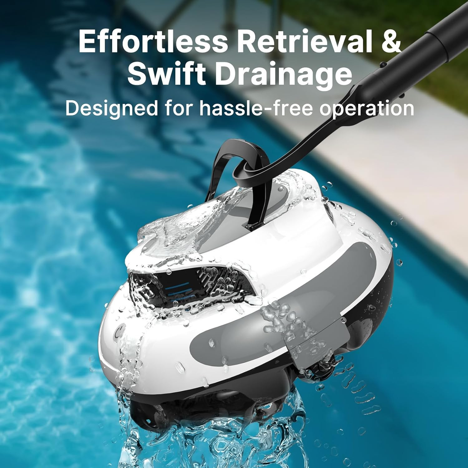 Aquaguard SE III Cordless Robotic Pool Cleaner Pool Vacuum Self-Parking for Pool