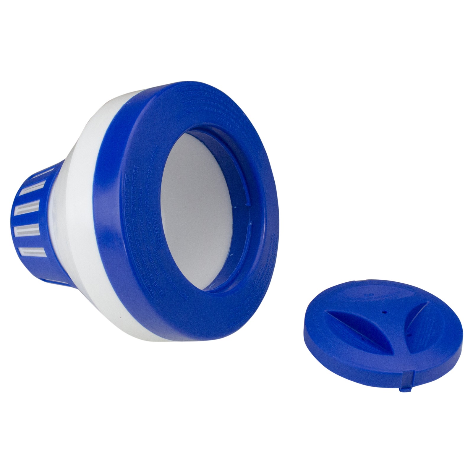 Northlight 7.5&Prime; Classic Blue and White Floating Swimming Pool Chlorine Dispenser