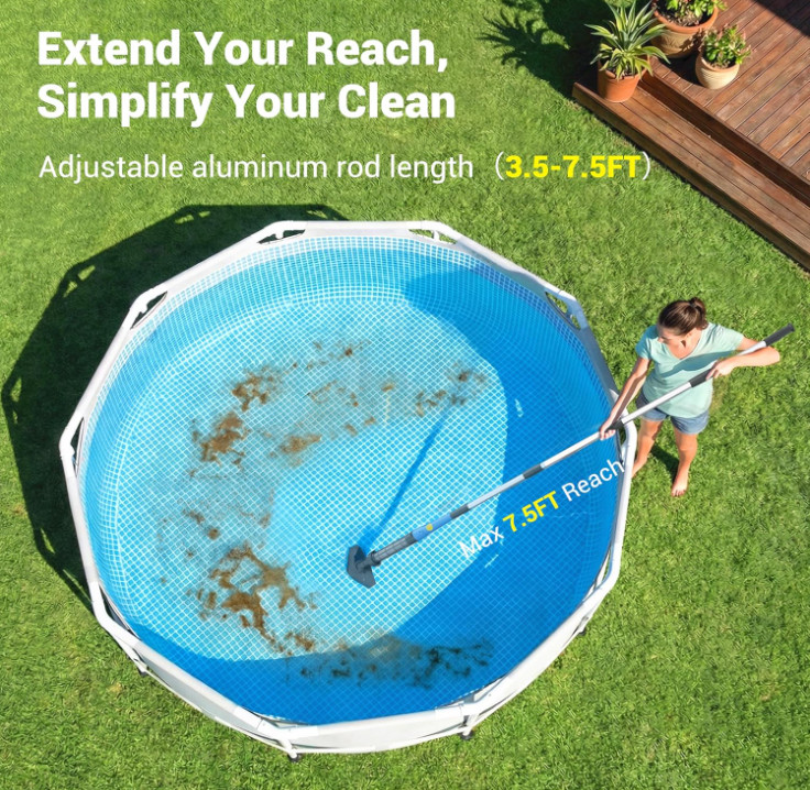 Aspiradora Spa Piscina Inalámbrica con 2 Cepillos para Arena y Residuos, Nuevo