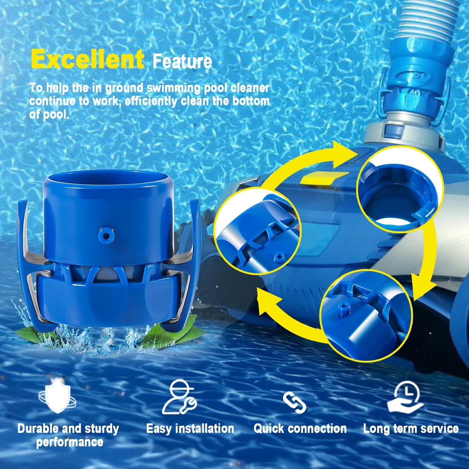 R0526900 Quick Connector for Zodiac Baracuda MX6, MX8 T5 Duo Suction Cleaner