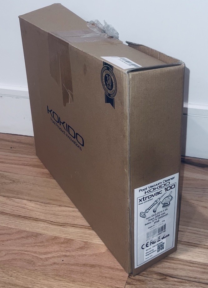 Kokido Xtrovac 100 Rechargeable Pool Spa Vacuum Cleaner Cordless 7 Piece Kit