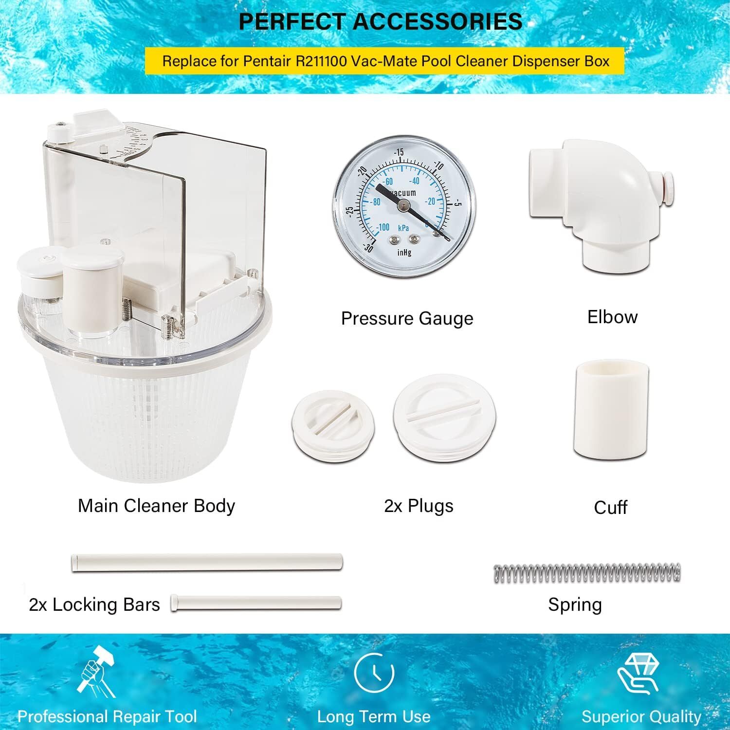 Replace for R211100 Vac-Mate Pool Cleaner Dispenser Box for Certikin, Filtrite