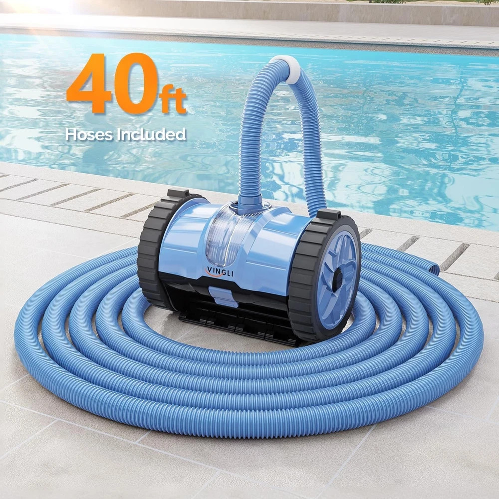 2025 Upgrade Automatic Pool Vacuum Cleaner Wall-Climbing Suction Side