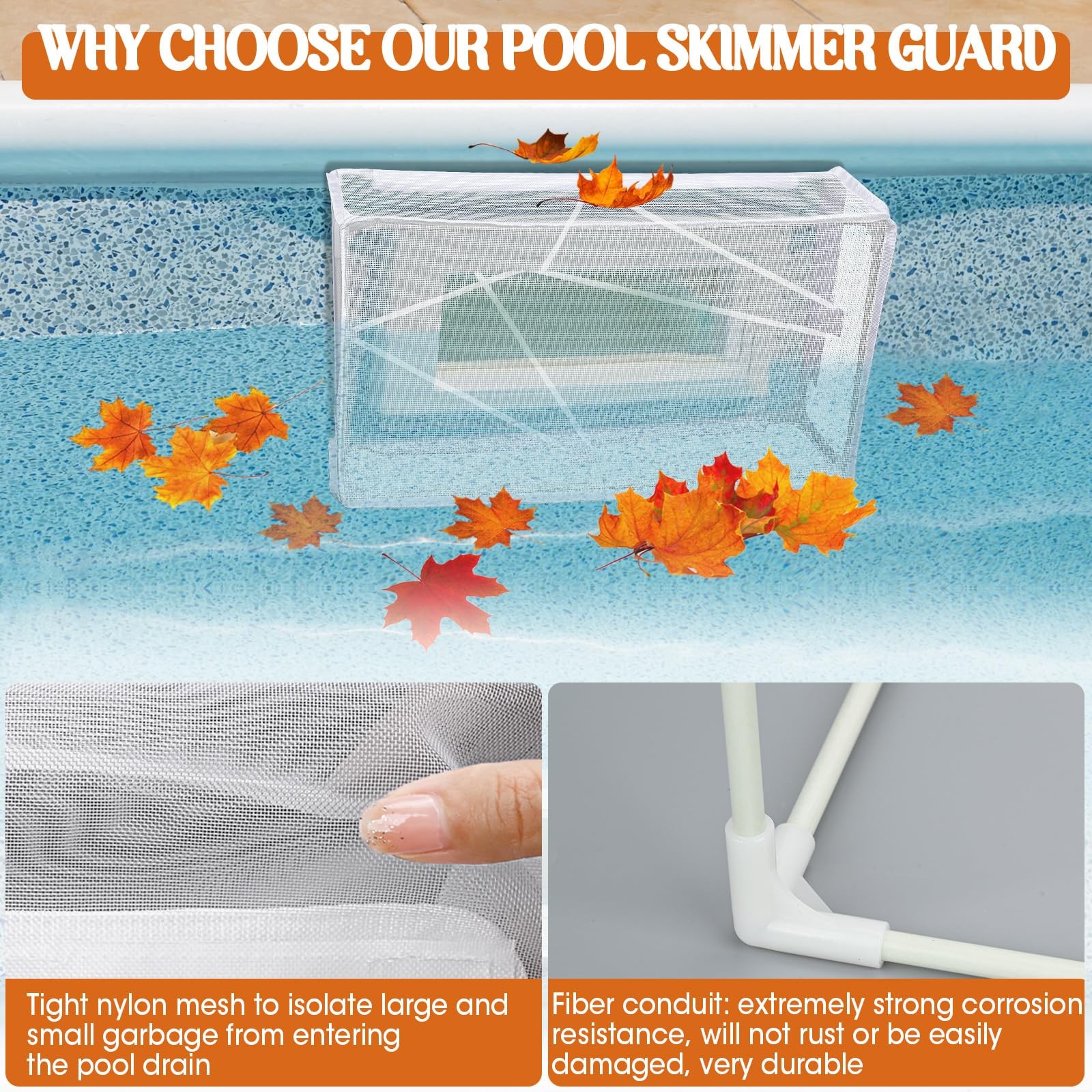 Pool Skimmer Screen Guard for Above-Ground/In-Ground Pools