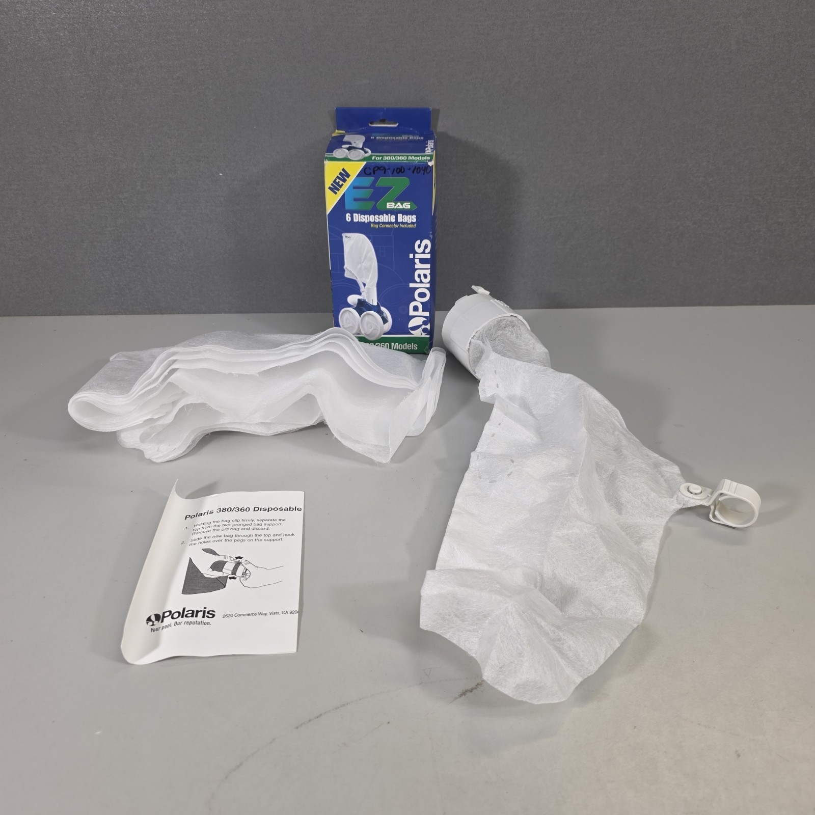 Polaris Ez Bag 9-100-1040 Disposable Filter Bag With Collar, 380/360 6 Ct. NIB