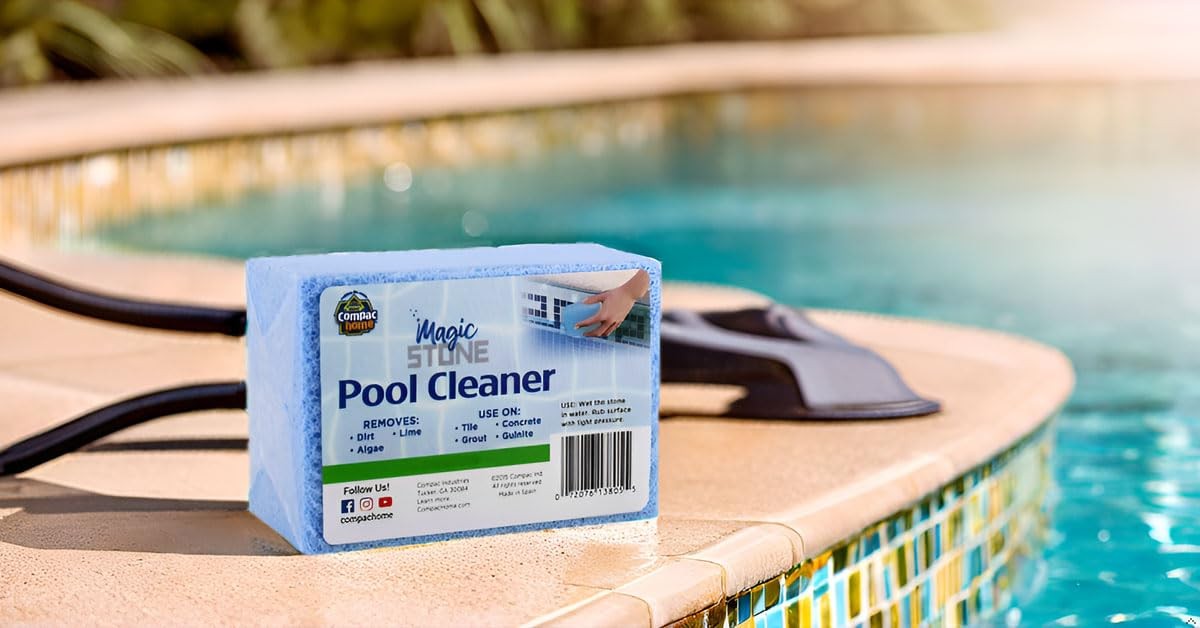 COMPAC Home Magic Stone Pool Cleaner to Easily 1 Count (Pack of 1), Blue