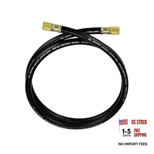Upgrade 8FT 15696 3/8&Prime; HAVC Heavy Duty Charging Vacuum 8Ft hvac vacuum hose