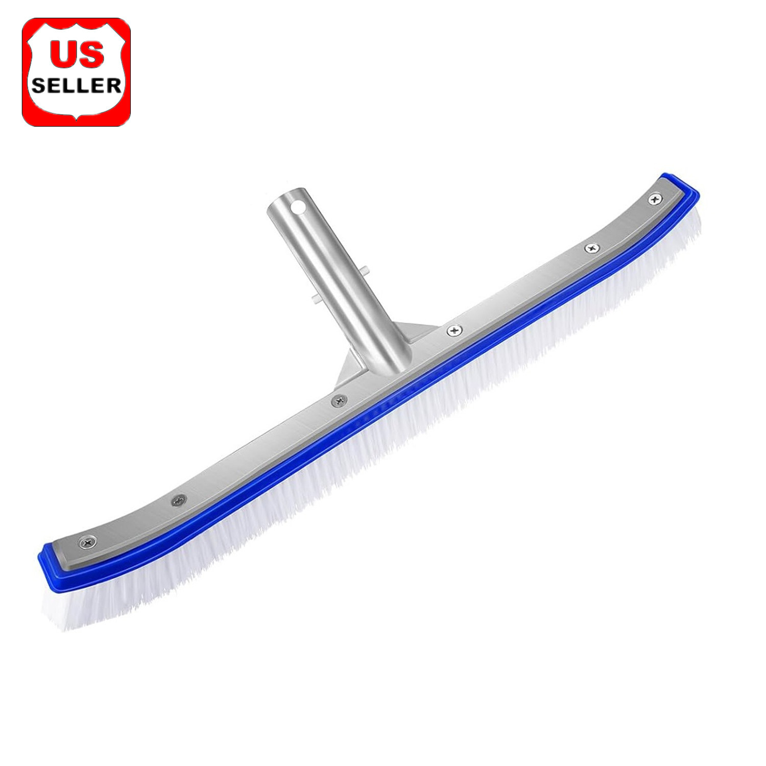 Professional Heavy Duty 18&Prime; Swimming Pool Floor Wall Cleaning Brush Head Tool