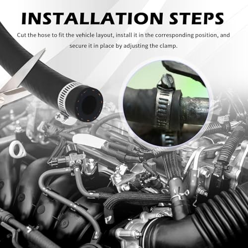 2PCS 27232 11/32&Prime;x36&Prime; Car Brake Booster Vacuum Hose Kit 300PSI with