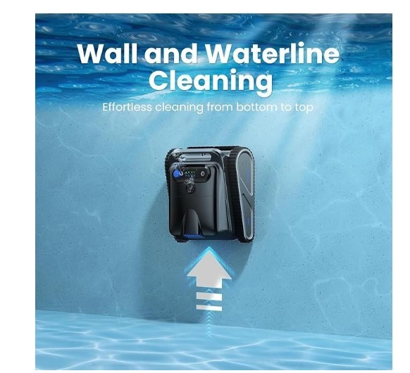 NEW Open Box Y50S Cordless Robotic In-ground Pool Cleaner Wall-Climbing Scrubber