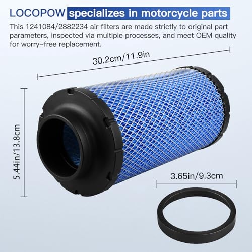 2Pcs 1241084 2882234 Air Filter for Polaris RZR 1000 XP XP4 Turbo S R Pro XP