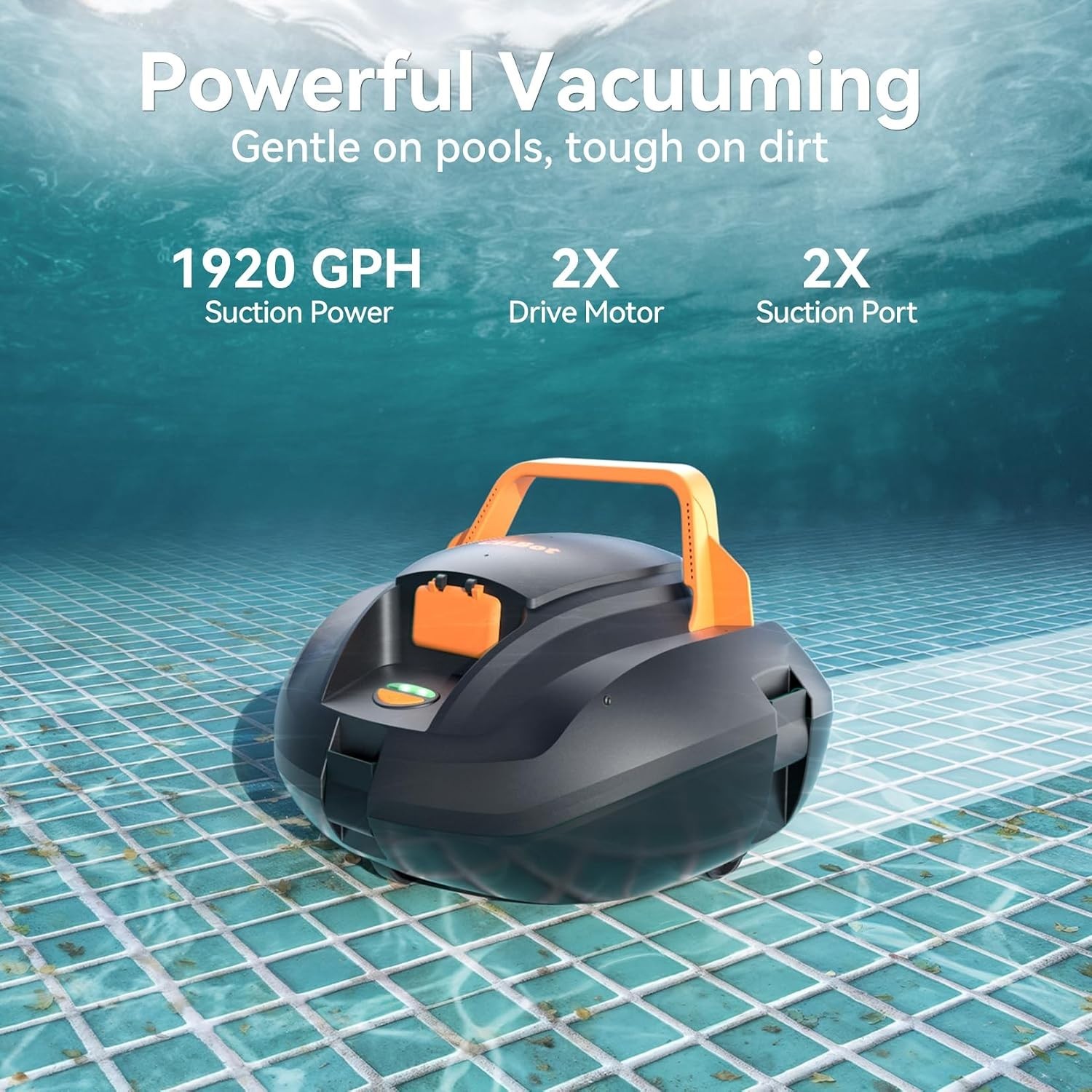 S1 Dual-Motor Pool Vacuum: Lightweight, Efficient & Cordless Cleaning Solution